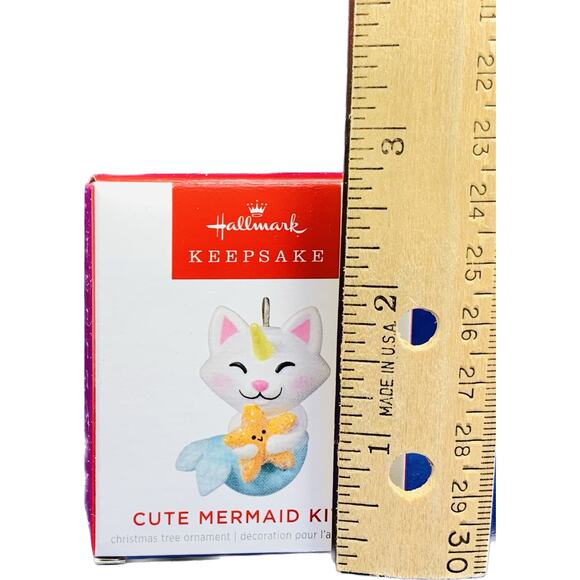 Hallmark CUTE MERMAID KITTY Miniature Keepsake Ornament 2022 - Picture 7 of 7